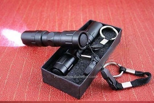 LED waterproof Torchlight with black gift box