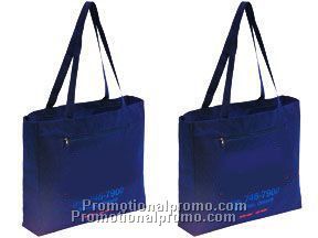 Non-woven polymer bag with front zipper pocket - 75 g