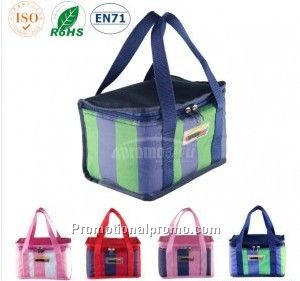 Colorful Stripe 6pks Cooler Lunch Bag