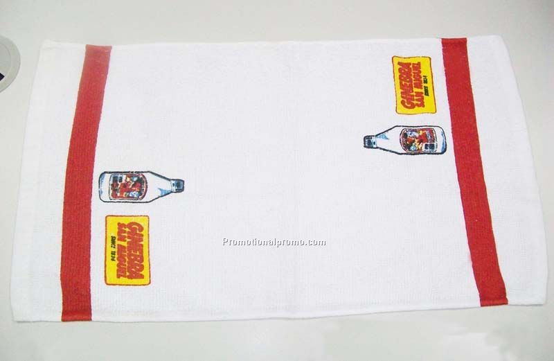 Promotional Terry cloth towel, White rally towel
