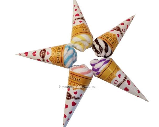 Mini ice cream cake towel