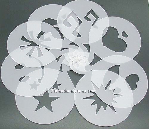 PP Coffee Stencils, PP Cake Stencils, PP Customized Shaped Stencils