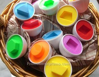 Colorful Children Puzzle Pairing Eggs
