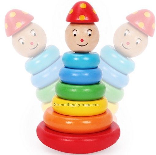 Wood rainbow toy for children