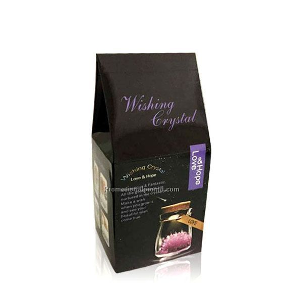 Creative growing crystal with light, crystal growing kit