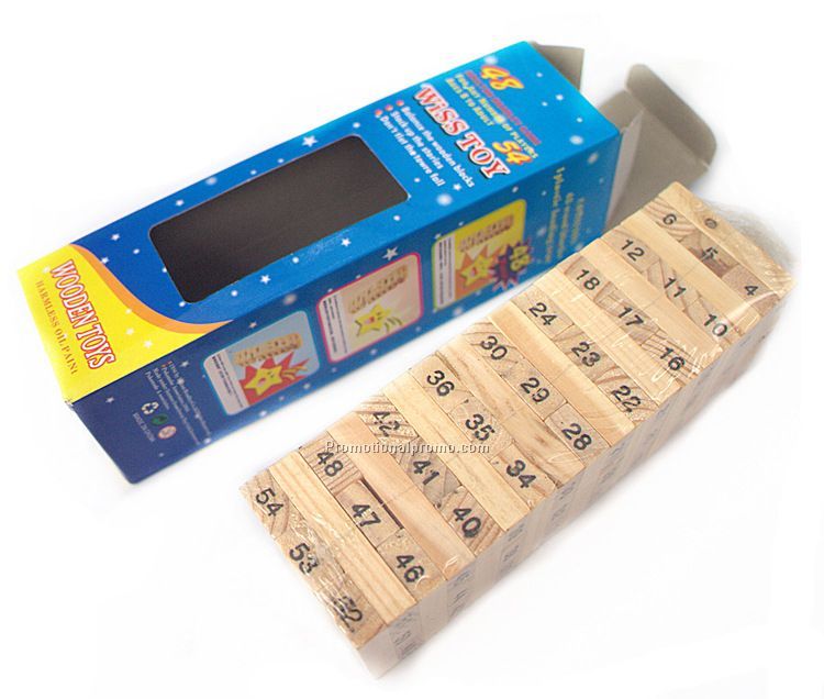Mini Educational Wooden Jenga Game Set