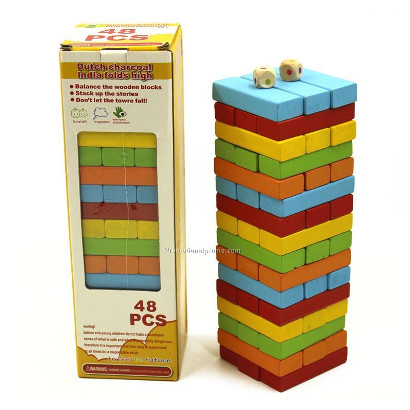 Wooden Jenga Game Set