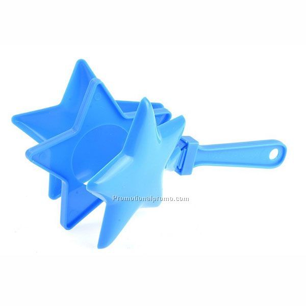 OEM logo party plastic toys star hand clapper