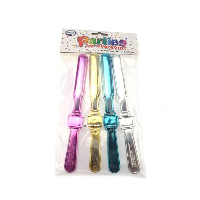 Electroplating pp party hand cheering clapper noise maker
