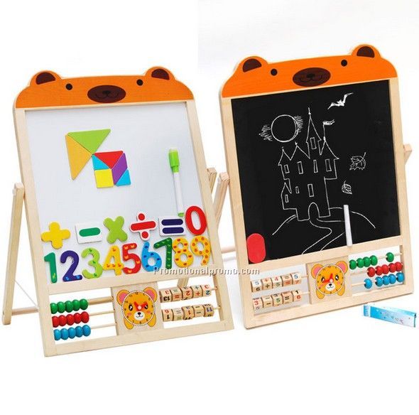 Genuine Wood Magnetic Double-Sided Easel