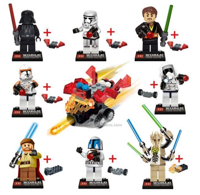 7 STARWARS Educational building blocks toys