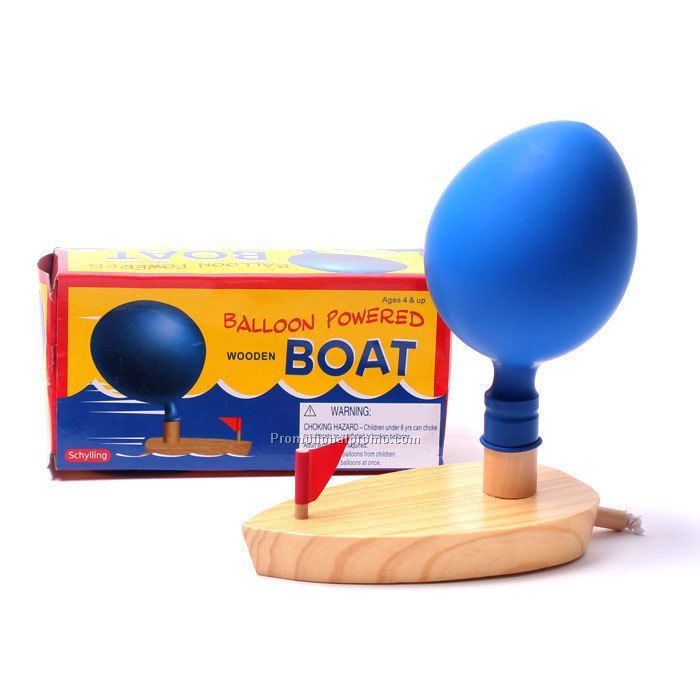 Balloon powered boat funny toy