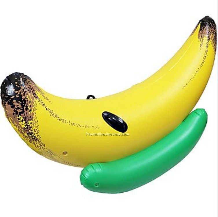 Inflatable banana shape PVC boat