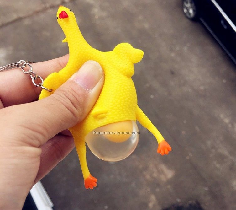 Wholesale Laying Egg Hens Keychain Spoof Vent Chicken, Funny Stress Relief Vent Toys