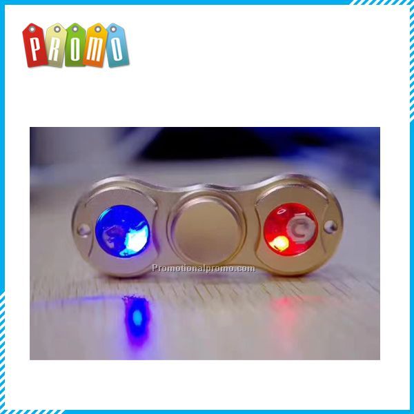 Hot Sale EDC Tri-Spinner Hand Fidget Spinner with LED Light