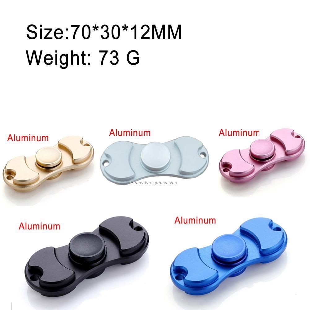 Two-Spinner Fidget Toy EDC Hand Spinner Rotation Time Long Anti Stress Toys