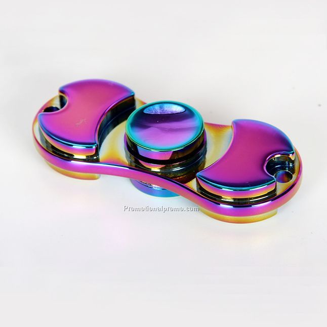 Newly Rainbow color zinc alloy hand fidget spinner toy for anti stress