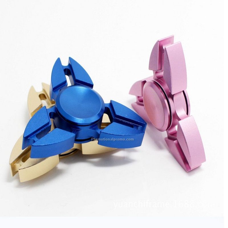 2017 New Style Aluminum Tri-fidget Spinner Crab shaped America toy  for stress relief