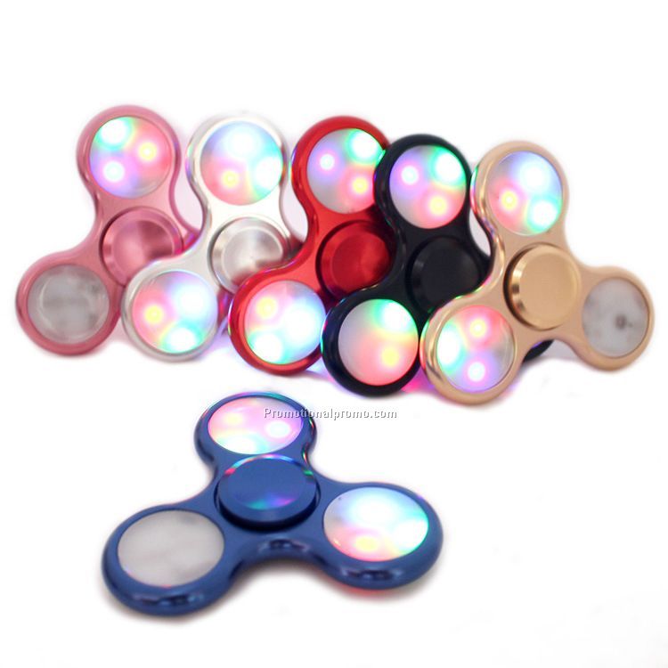 Hot sale LED flashing Hand Spinner ,Fidget Toy Hand Spinner with custom logo