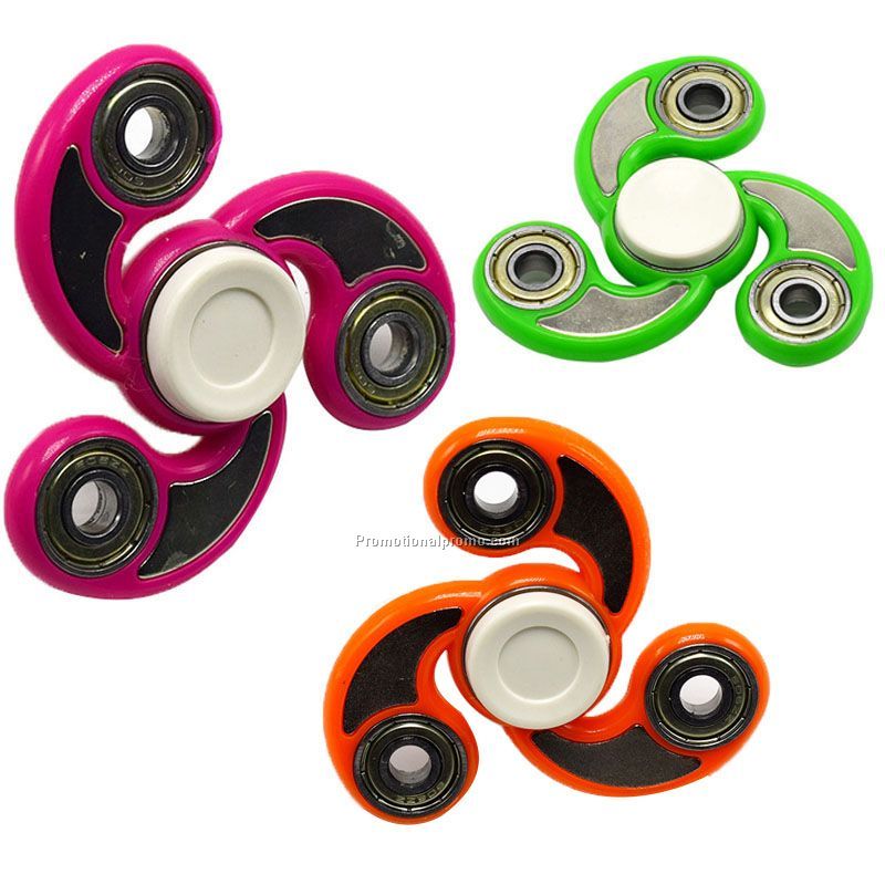 Stocked Plastic EDC Hand Spinner For Autism and ADHD Rotation Time Long Anti Stress Toys