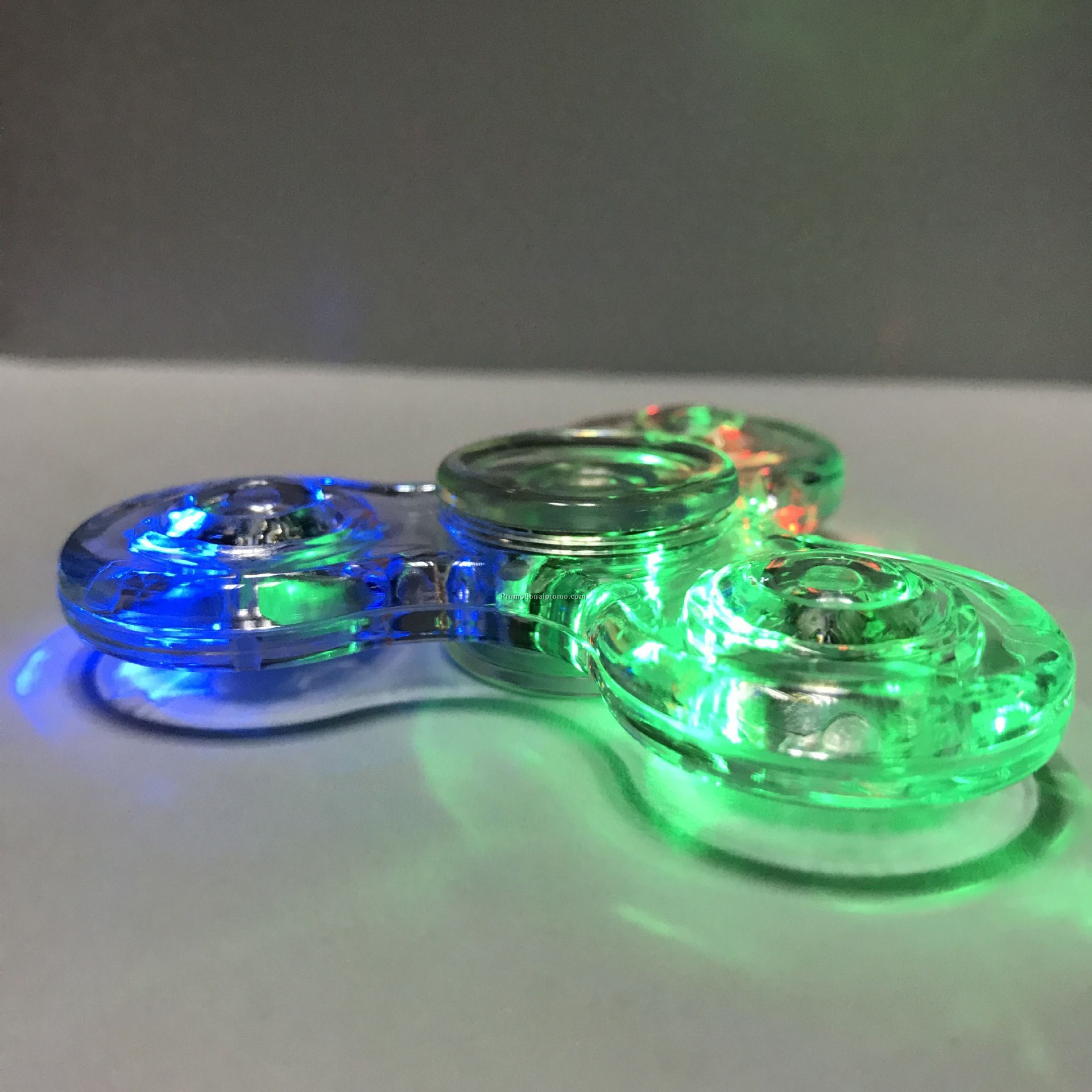 LED Transparent fidget spinner with 608 Bearing