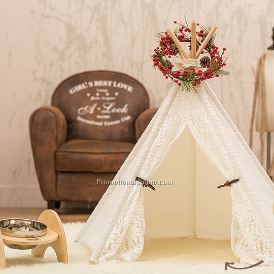 Four Poles Lace Teepees Kids Play Tent