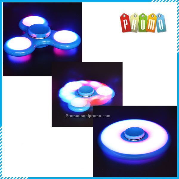 Upgraded version hot sale switch Led Light Tri Spinner Fidget Toy