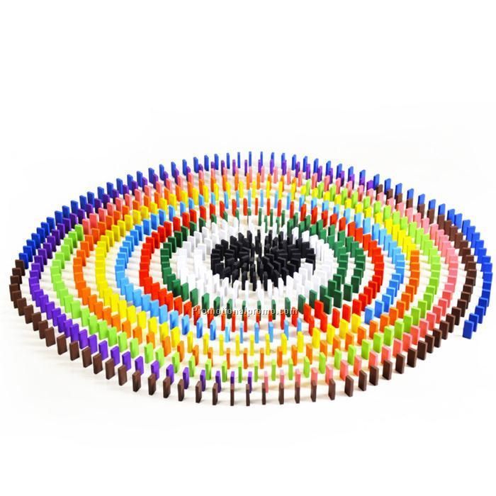 120Pcs/lot Board Game for Kids Gift Wooden Domino Set Non-toxic Green Painting Children Toys