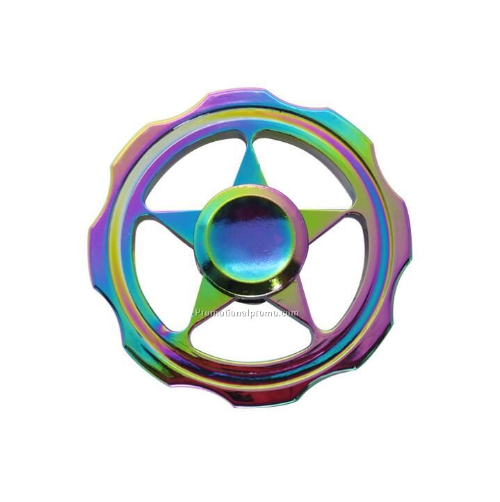 Wheel star color metal spinner