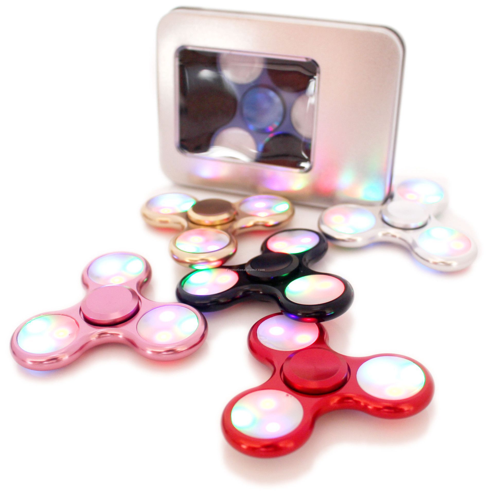 Metal LED spinner