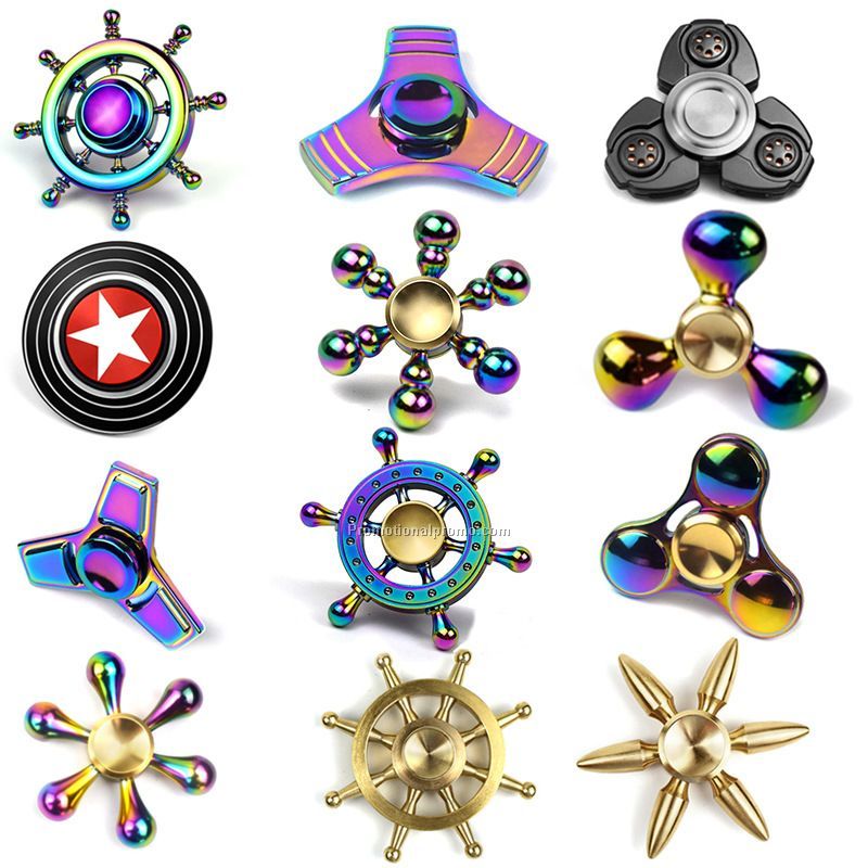 Wholesale stocked metal hand spinner