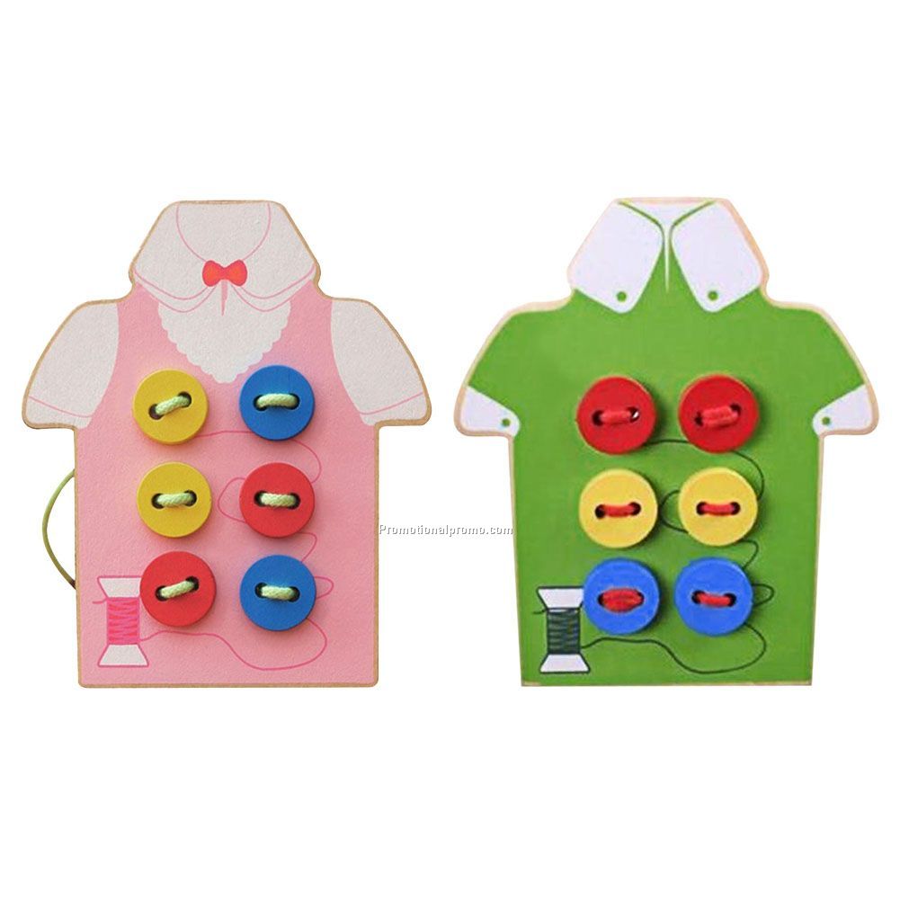 Kids Educational Toys Children Beads Lacing Board Wooden Toys