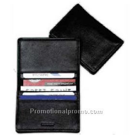 Two fold business card holder