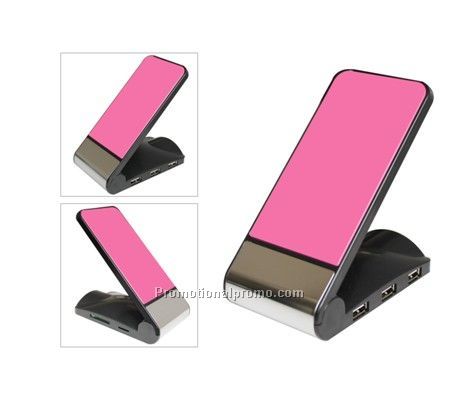 Popular Cell Phone Charger with Phone Holder, Reader and Three USB Hub