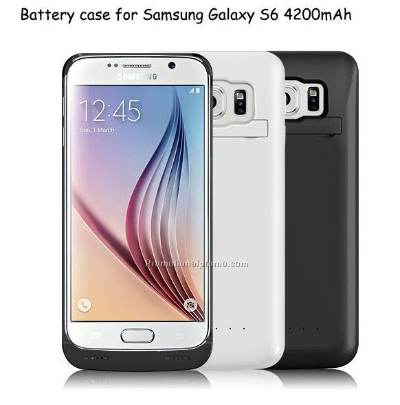 Ultra thin back battery case cover for isansung s6, power case