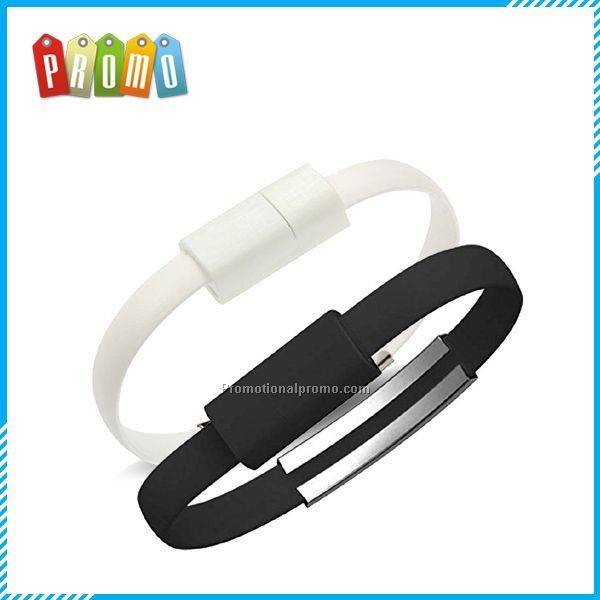 Flat Bracelet Micro USB Charger Charging Sync Data Cable for iphone 5/5s/6s
