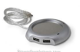 USB mug warmer with HUB
