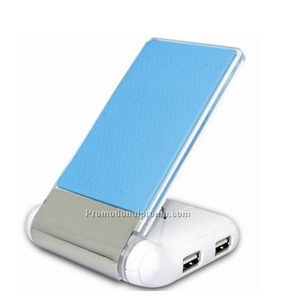 USB HUB with folding phone holder