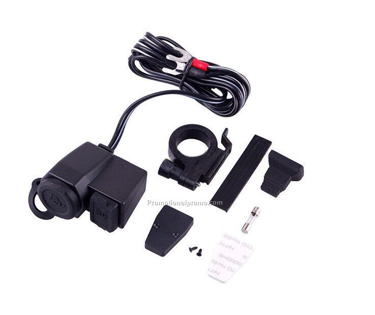 Motorcycle Scooter 12V USB Waterproof Cigarette Lighter Power Port Outlet Socket