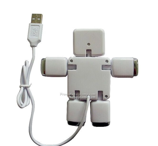 Robot Shape USB HUB Charger 4 Port Human Design