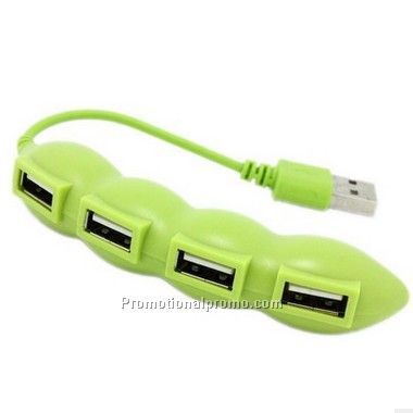 Mini 4 Port Green Pea USB3.0 Hub