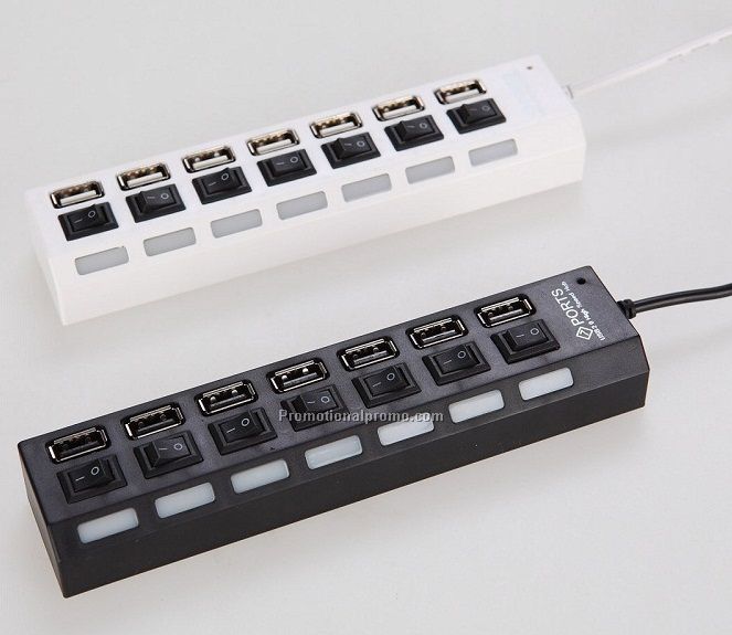 Portable 7 Ports High Speed USB Hub USB Splitter Peripherals For Computer