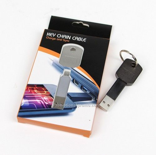 Universal portable key chain USB cable