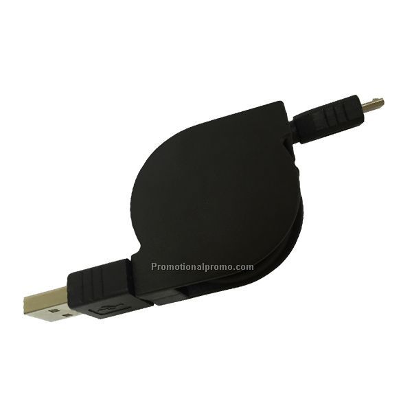 Promotional Plastic 2A Current USB Retractable Cable for Samsung