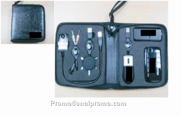 Laptop Amenity Kit with Leather Pouch