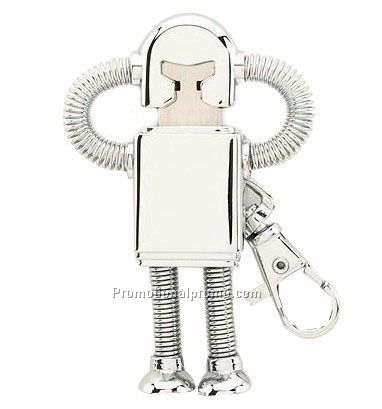 Silver robot shape usb