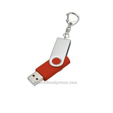 USB flash drive with keychain