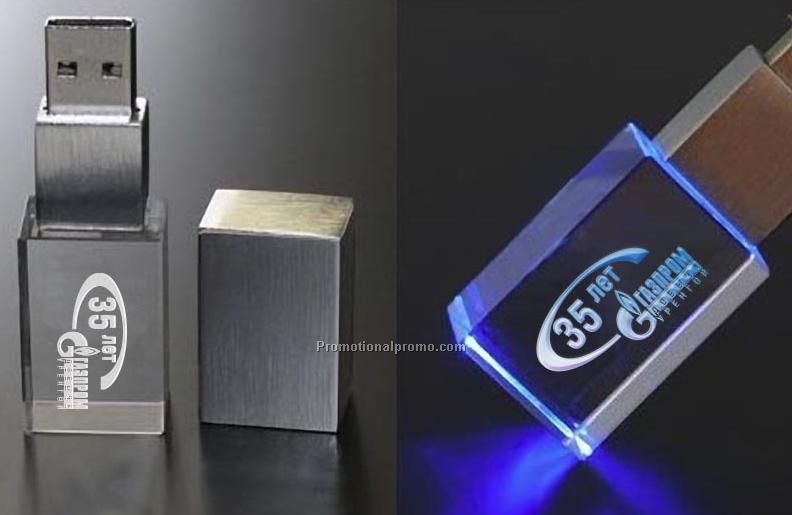 Crystal usb flash drive