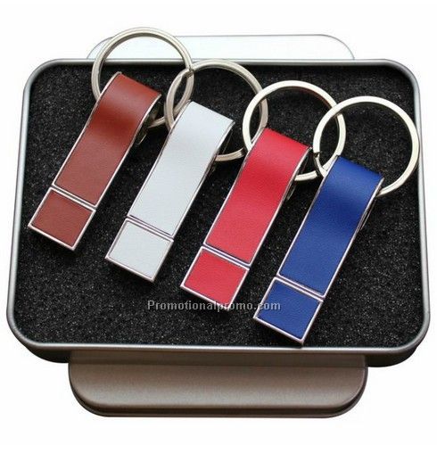 Customized Leather USB Flash Driver Gift Set