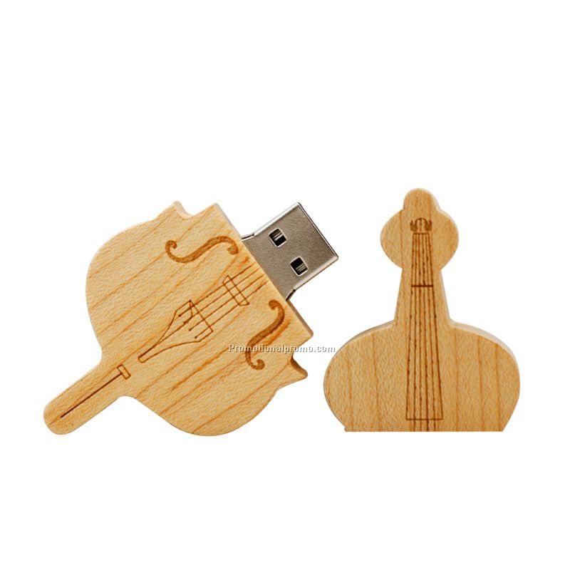 Creative guita wood usb flash drives